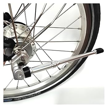 オレンジ 折りたたみ自転車 サイドスタンド付き オレンジ 折りたたみ