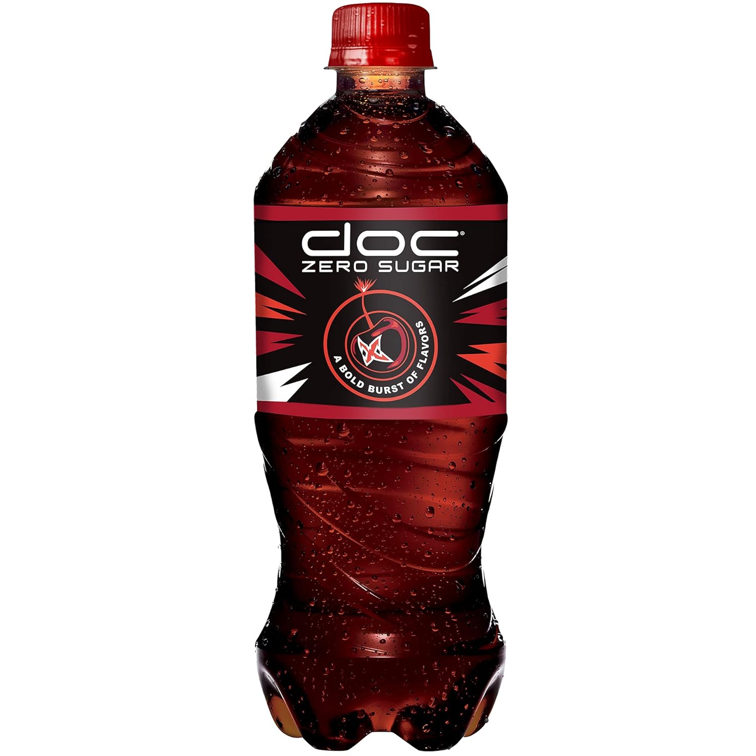 doc zero sugar soda 20oz bottles (24 bottles) zero calorie