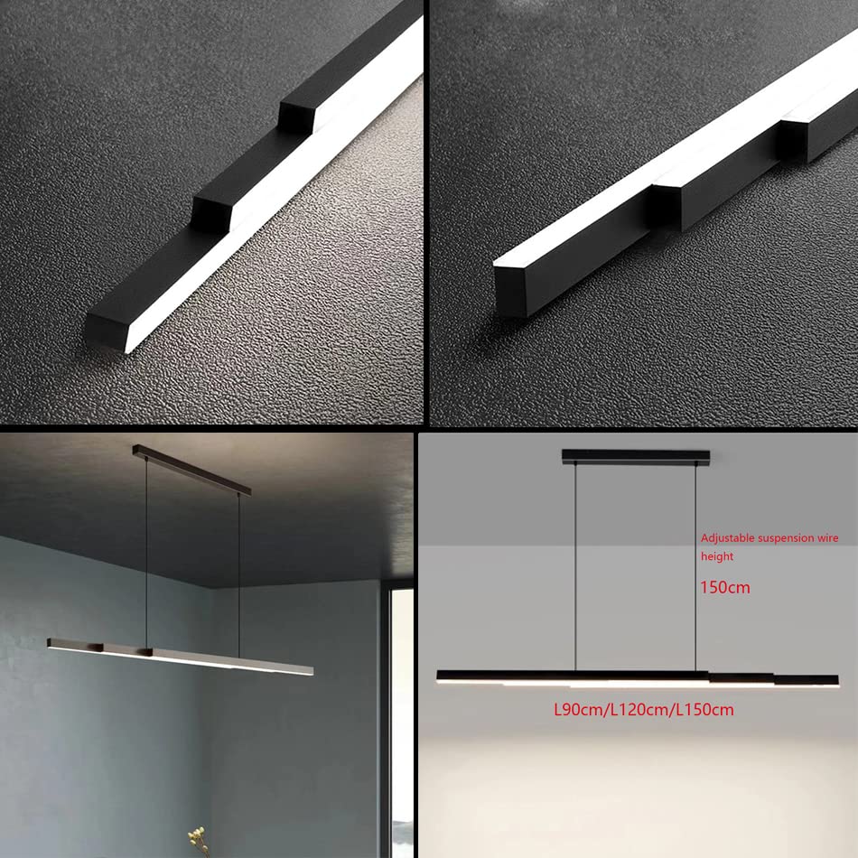 Lampe à suspension LED à intensité variable moderne pour table à manger avec télécommande - 7