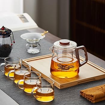 Amazon | ポカロティー ティーポット 耐熱ガラス 650ml 蓋付