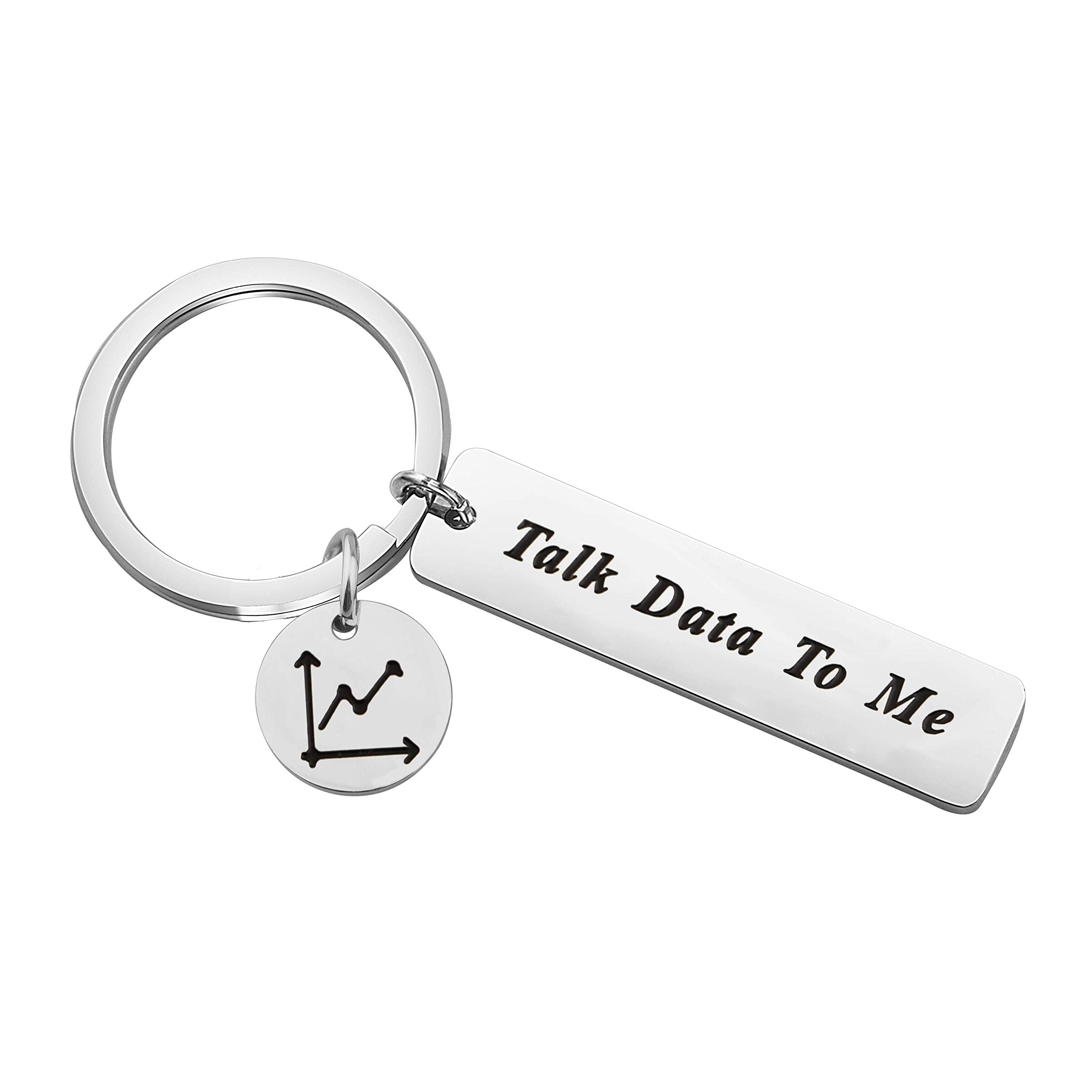 Lywjyb Birdgot Talk Data to Me Keychain Funny Programmer Gift