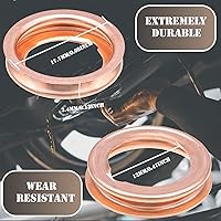 Vista 2 de 20 juntas de tapón de drenaje de aceite de motor de cobre de repuesto para 11026-01M02 Nissan/Infiniti EX35 FX35 FX45 FX50 G20 G25 G35