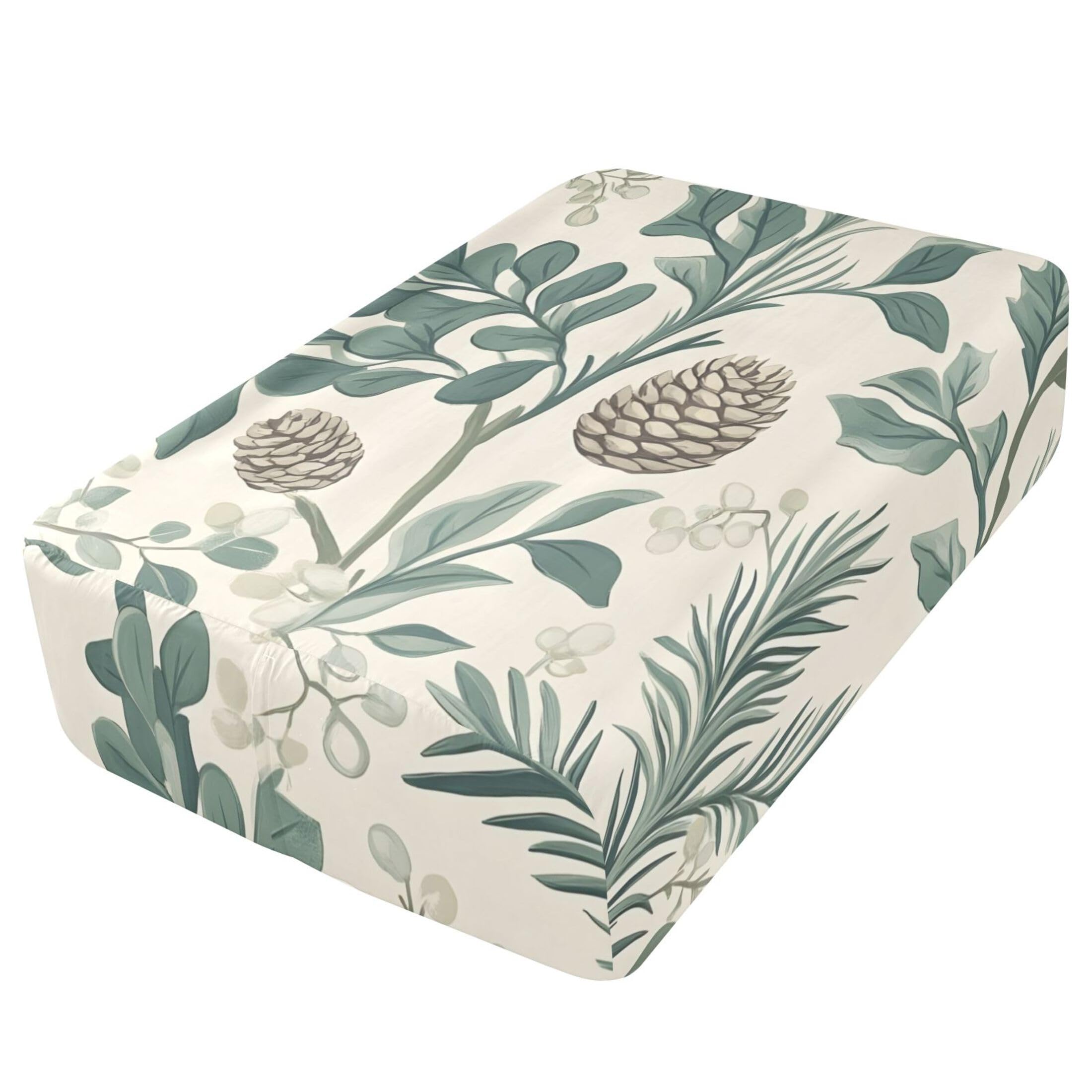 Pine Cones - Sábana bajera ajustable individual para colchón de aire, bolsillo extra profundo de 24 pulgadas, funda suave y transpirable con apertura de válvula de cremallera para cama de