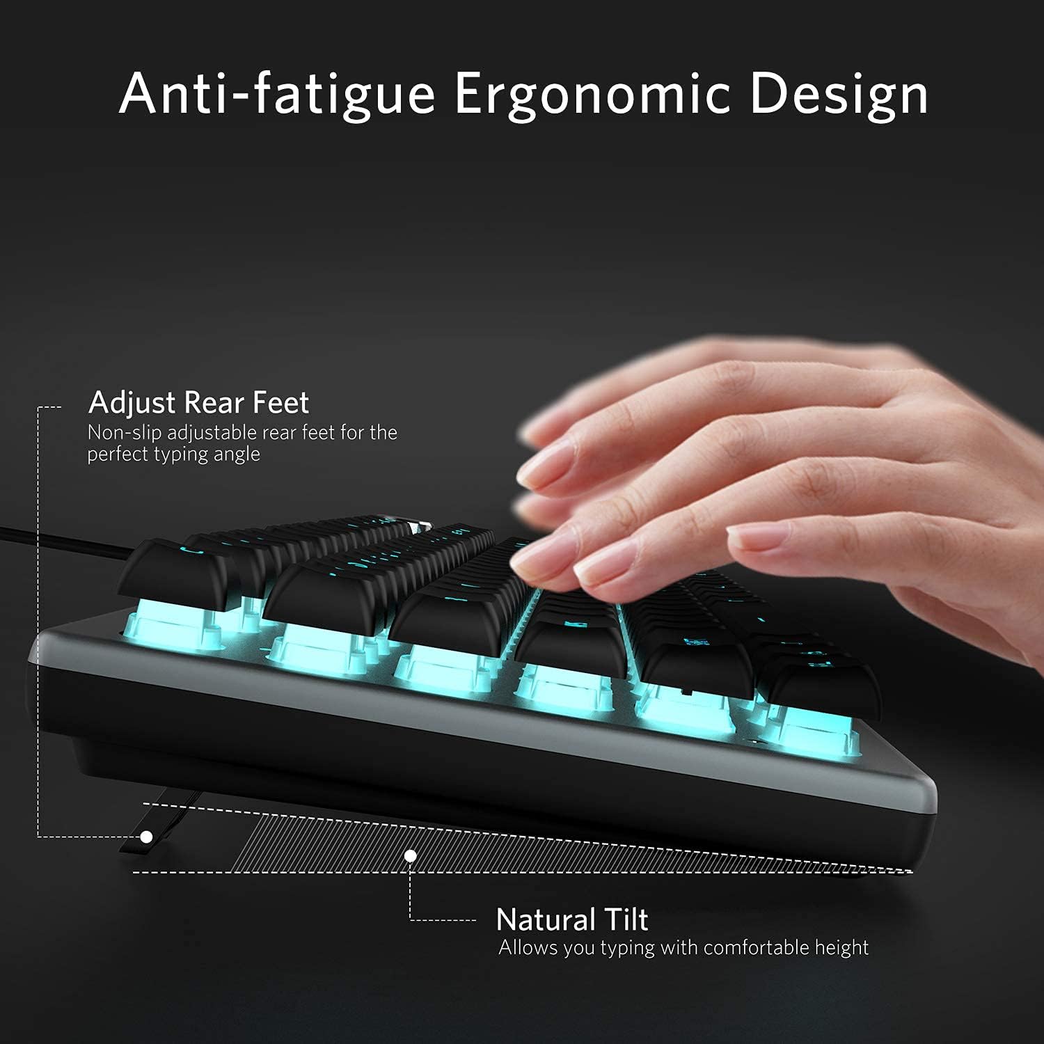 Computers & Accessories FIODIO Membrane Gaming Keyboard Computer and PC