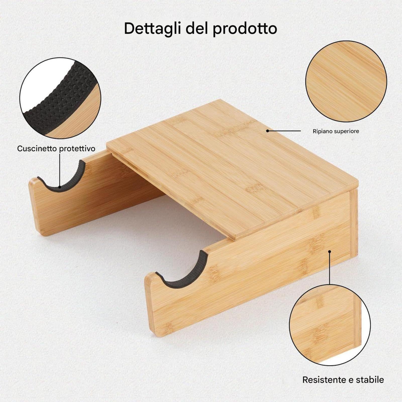 Soporte de Pared para Bicicletas Organizador Horizontal de Madera
