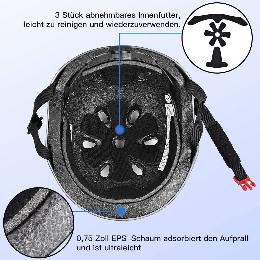 Casco Per Bambini Certificato CE CPSC - Regolabile Per Bici, Skate E Pattini - Foto 4