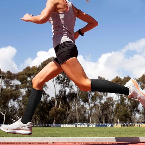 Miniatura 4 de 5 pares de calcetines de compresión para hombres y mujeres de 079a118inHg ideales para correr enfermeras viajes embarazo