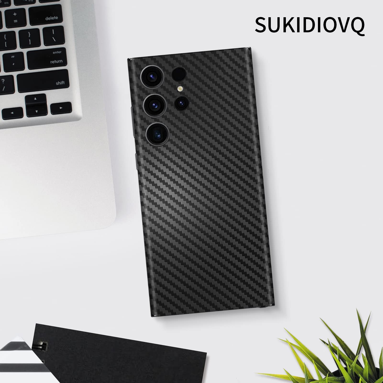 Paquete de 2 adhesivos para Samsung Galaxy S24 Ultra, vinilo de 3 m, ultrafino, ultraligero, protector de vidrio, película protectora para bordes laterales traseros, cámara, múltiples opciones de