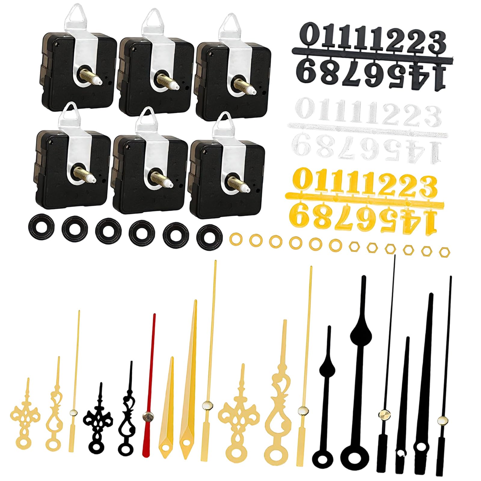 Tsophreniq Quartzs Clock Mechanism Set, Wall Clock Mechanisms Battery Operated Replacement, Movement Parts Diys Repair Parts Wall Movement Mechanism Battery Operated Diys Repair