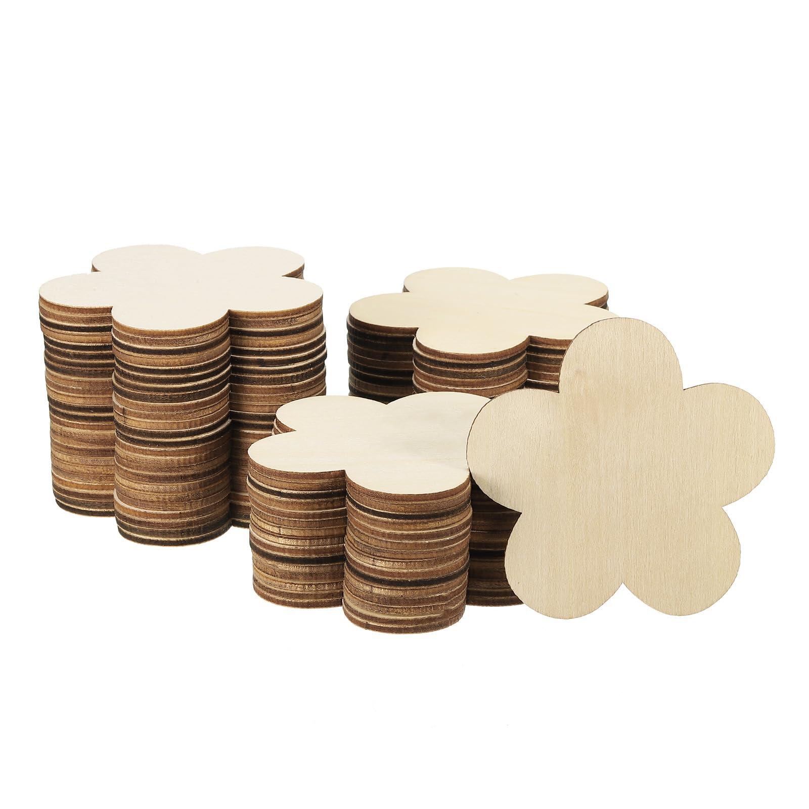 PATIKIL 80mm Wooden Flowers