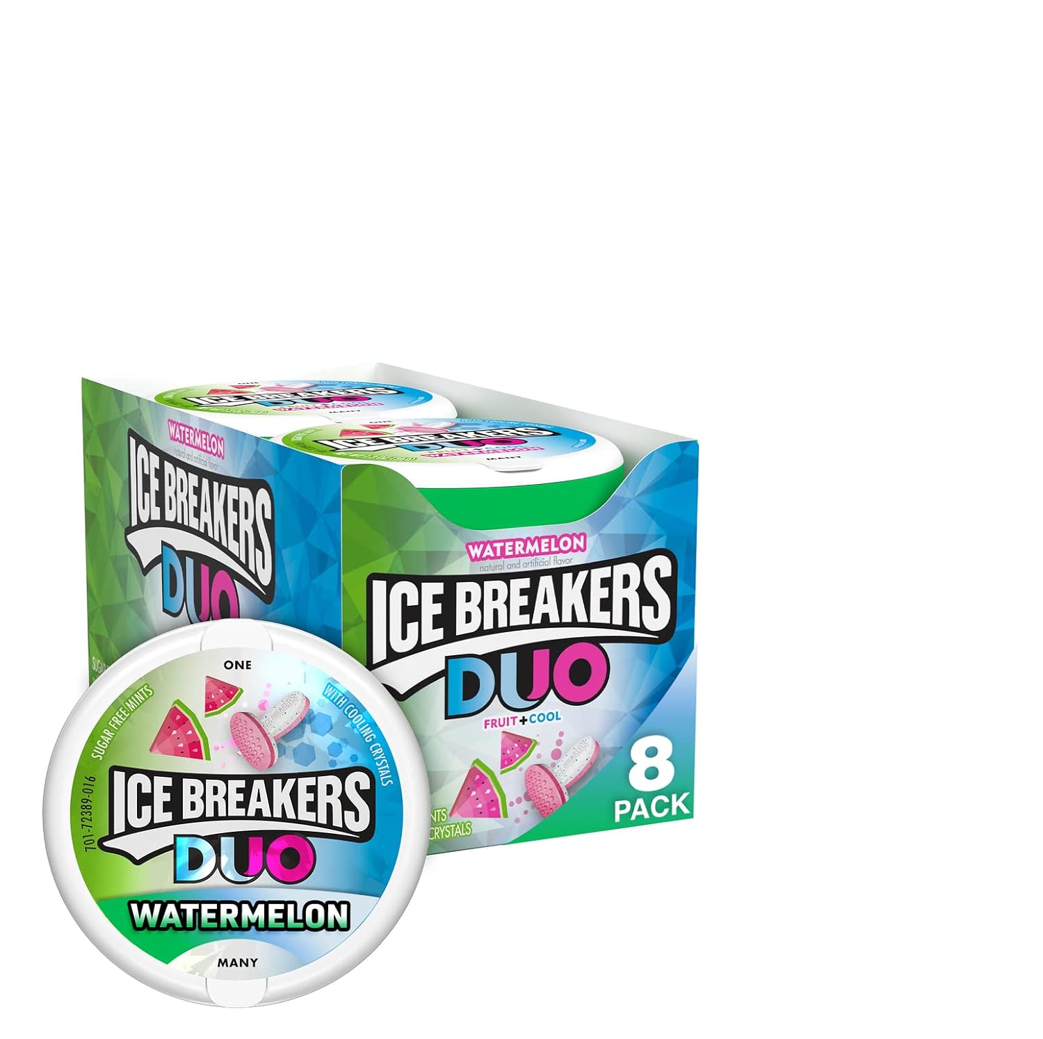 Ice Breakers Duo Mints Watermelon 1.3 Ounce (Pack of 8) / Ice Breakers