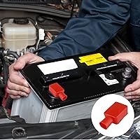 Vista 6 de simarro 4 cubiertas para terminales de batería, cubiertas de cable positivo y negativo, protector de terminal de batería, cubierta aislante