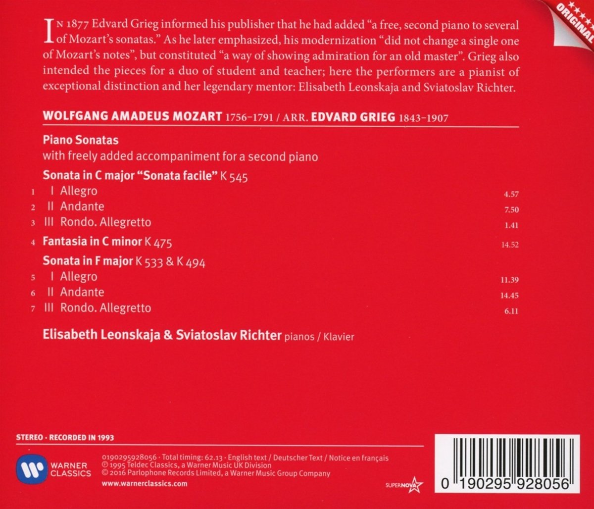 Piano Sonatas K.545 & K.494 / Fantasia K.475