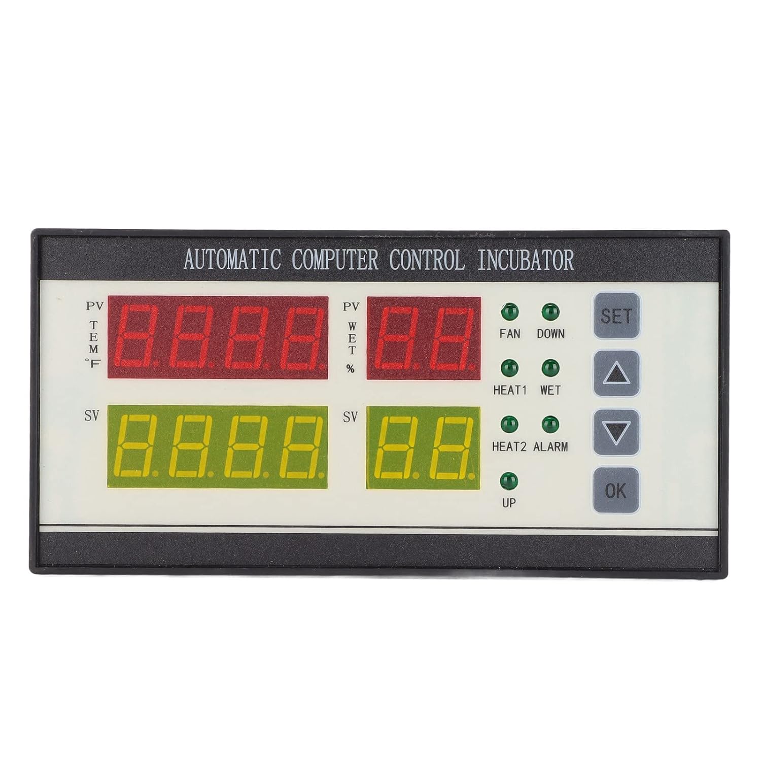 Yctze Automatic Incubator Controller - Precise Temperature & Humidity Sensor for Egg Hatching - 110-220V Programmable Fahrenheit Thermostat