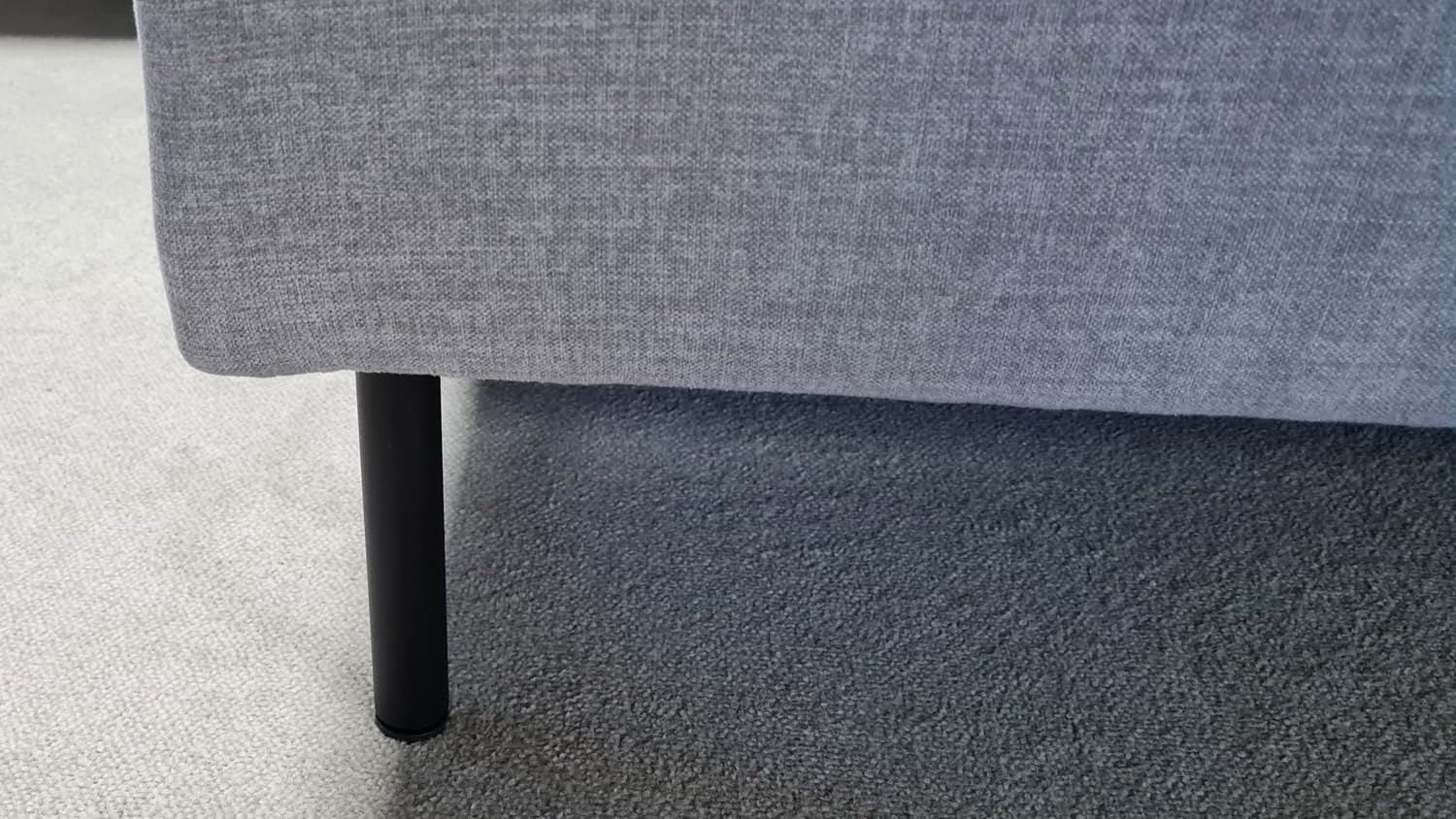 Ecksofa Rolf Benz Freistil 180 Ottomane rechts Stoff grau 260 cm