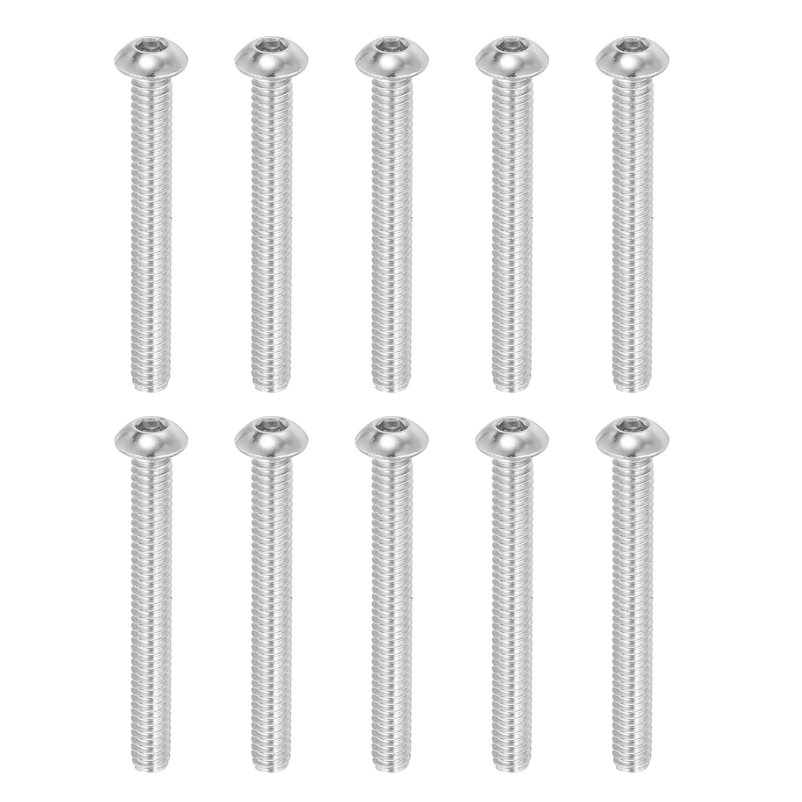 PATIKIL 1/4-20x2-1/4" Button Head Socket Cap Screws