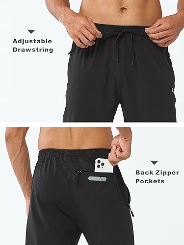 Miniatura 5 de NORTHYARD Pantalones deportivos para hombre para correr, entrenamiento, joggers, ligeros, para gimnasio, jogging, pista, casuales, con bolsillos con
