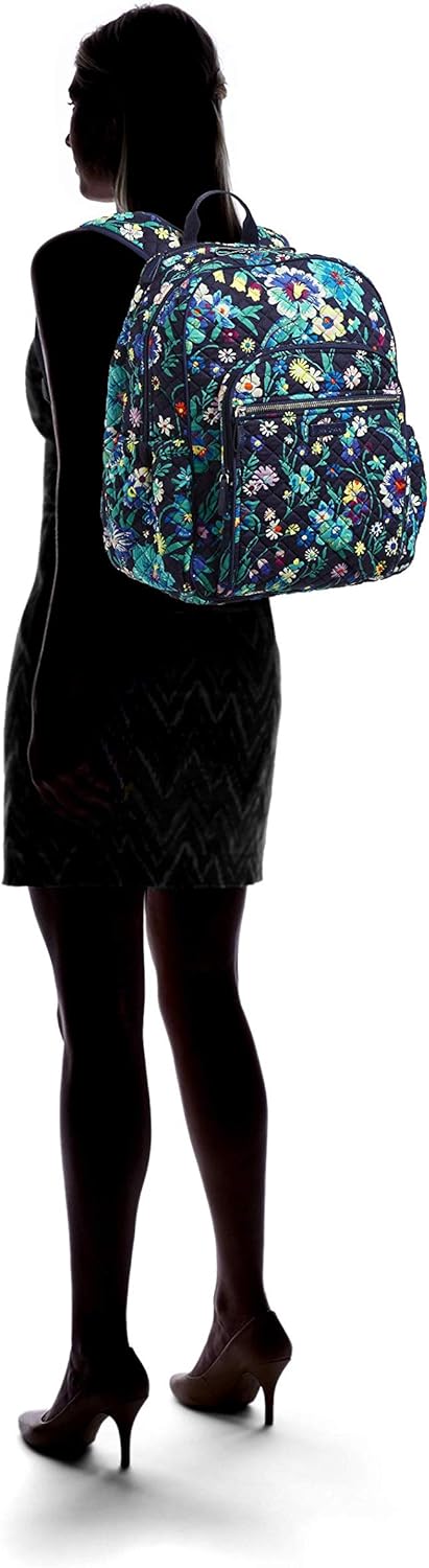 Vera Bradley Women's Cotton Campus Backpack, Moonlight Garden, One Size : Clothing, Shoes & Jewelry