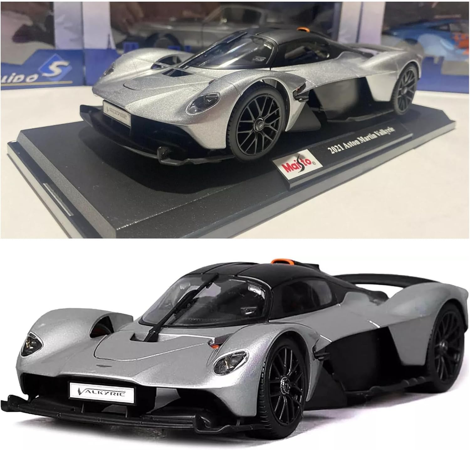 Maisto 1:18 Scale 2021 Aston Martin Valkyrie - Silver