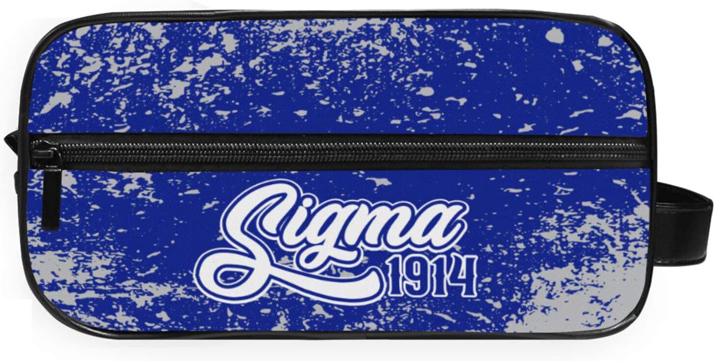 Phi Beta Sigma Fraternity Paraphernalia - Official Vendor - Travel Toiletry Bag - Dopp Kit - Blue Phi