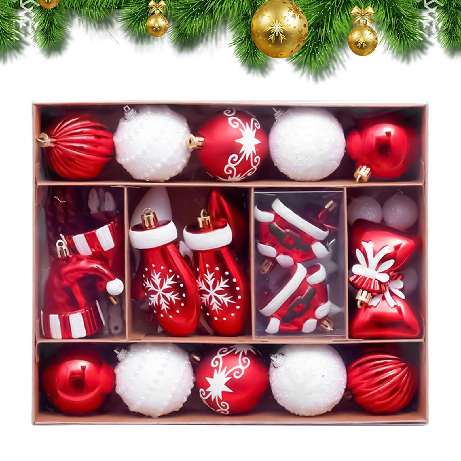 Décoration de sapin de Noël pour sublimer votre vitrine et votre balcon de fête