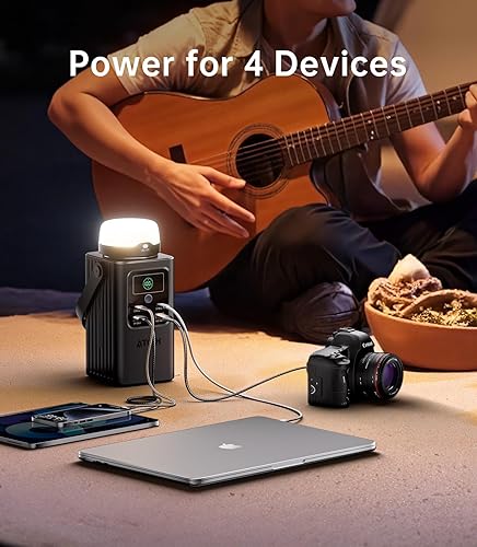 Miniatura 7 de Estación de energía portátil para campamento de 198.4 Wh (62000 mAh), seguridad superior Cargador de energía de carga rápida de 100 W con batería