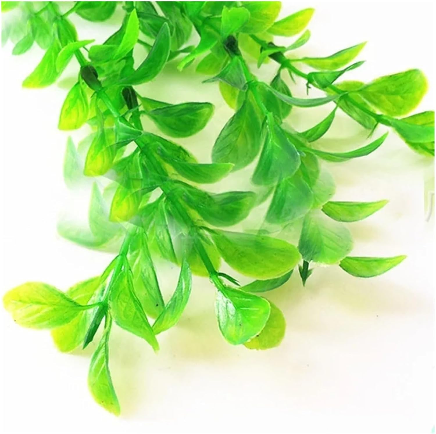 40 Pcs Plastic Aquarium Decorations Green Artificial Plant Grass for Fish Tank Ornament Decor Pet Supplies