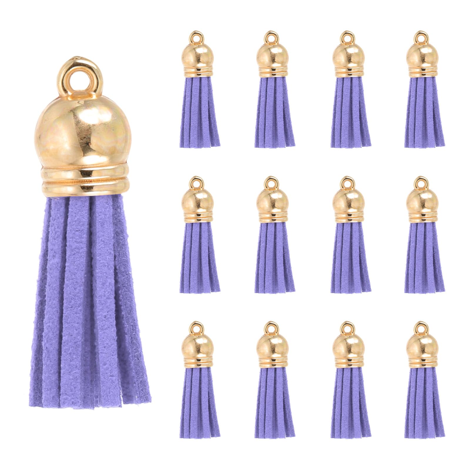 PATIKIL 1.5 Inch Leather Tassels