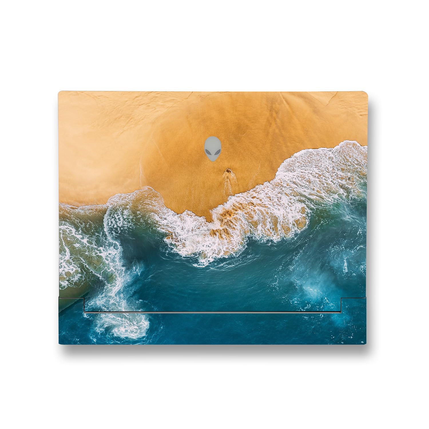MightySkins Skin Compatible with Alienware X14 R2 (2023) Full Wrap Kit - Sea and Sand | Protective, Durable, and Unique Vinyl Decal wrap Cover | Easy to Apply &amp; Change Styles | Made in The USA