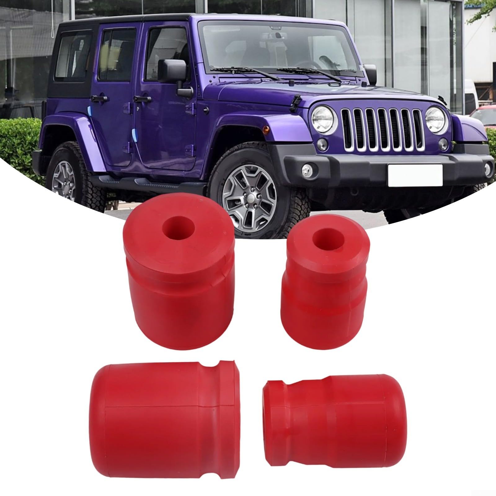 4 Pz Anteriore & Posteriore Tampone 1-1303 1-1304 Per Jeep Per Wrangler Per JK/JKU 2007-2018
