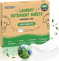 Vista 15 de HOMERHYME Sábanas de detergente para ropa – Fresh Linen 120 Cargas de detergente para ropa sucia a granel, detergente de viaje a granel, ecológicas