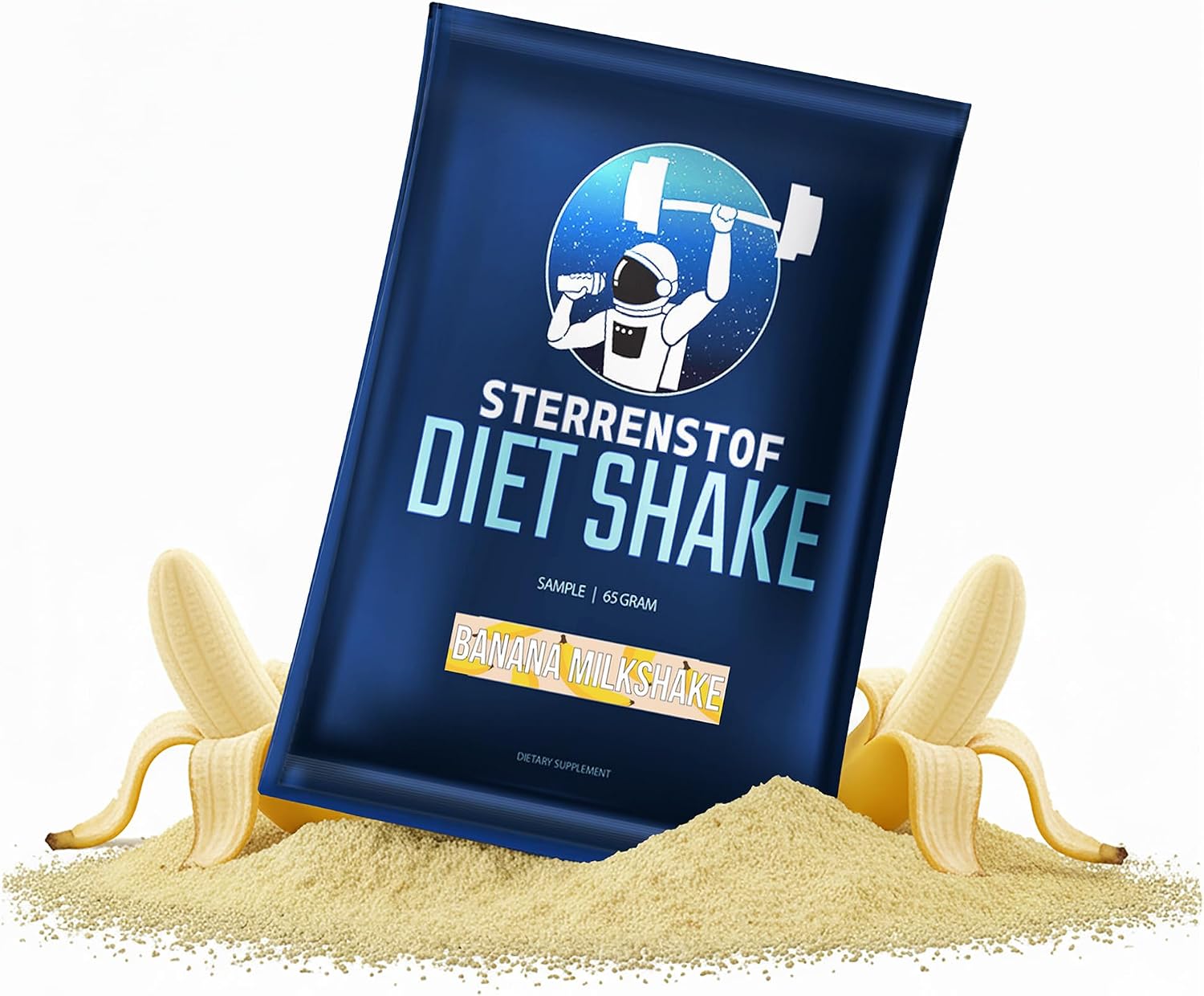 Sterrenstof Di t Shake Mahlzeitersatz   Muster Bananen-Milchshake   1 Shake pro Dose   29g Protein pro Mahlzeit Glutenfrei & Nat rlicher Geschmack   Di t Shakes zum Abnehmen