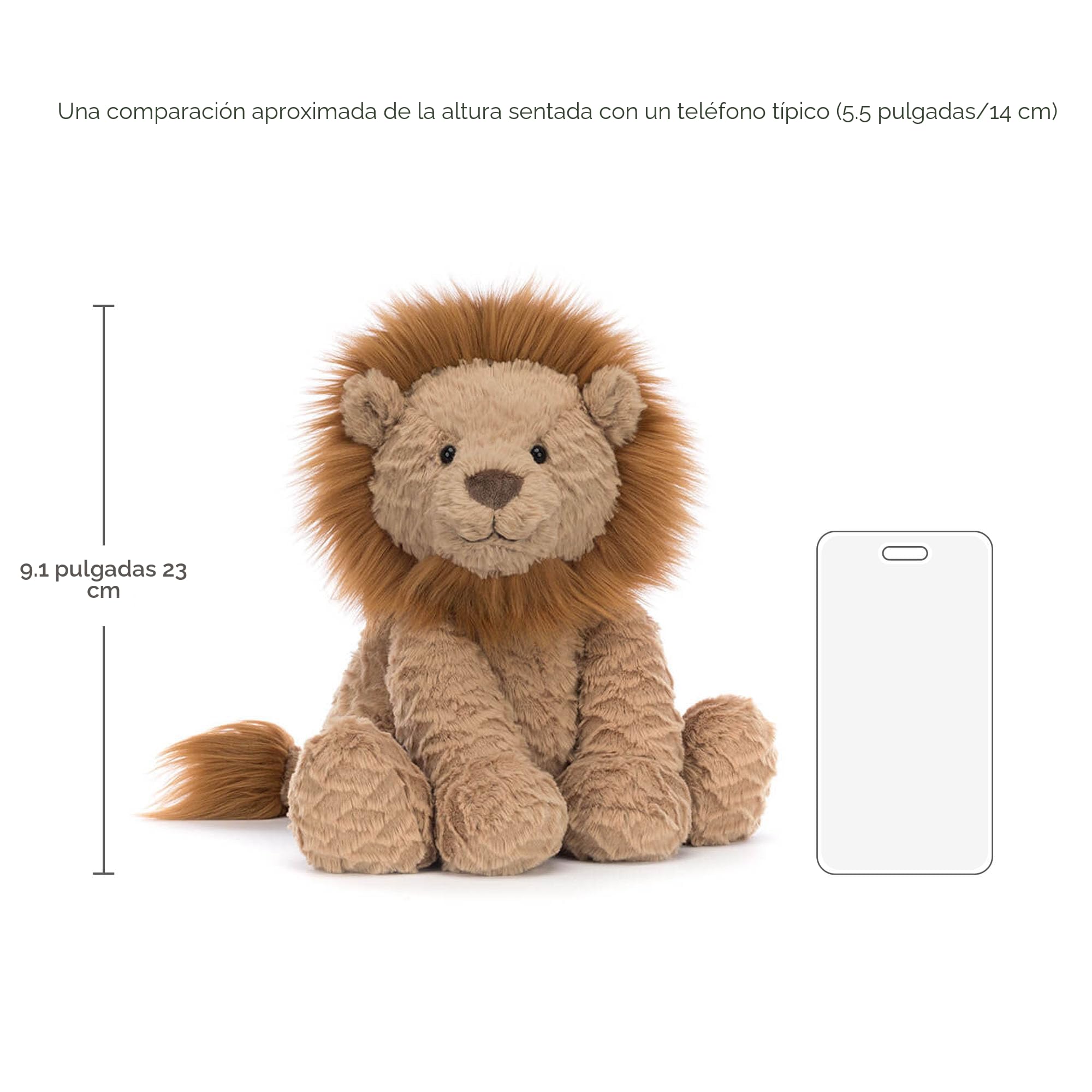 Amazon.com: León Fuddlewuddle por Jellycat, medio : Juguetes y Juegos