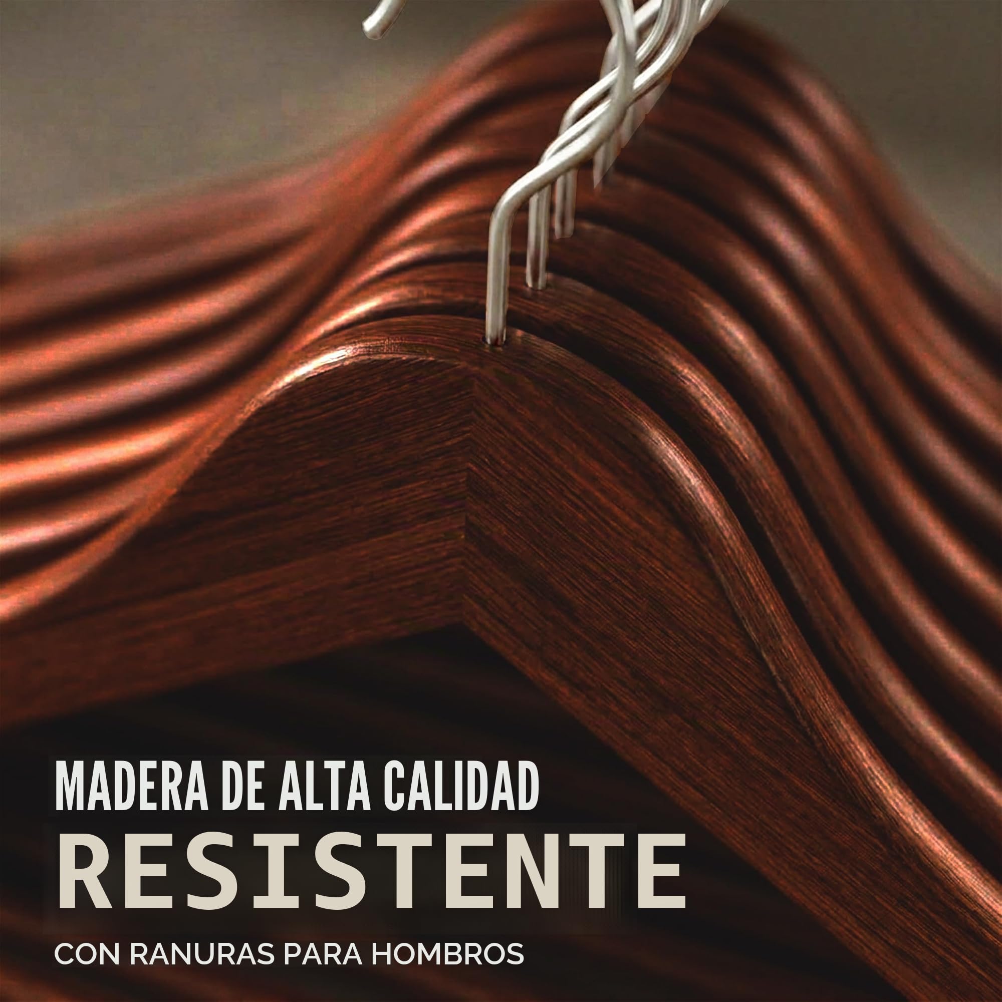 Utopia Home Perchas de Madera para Trajes, 20 Unidades, Color marrón