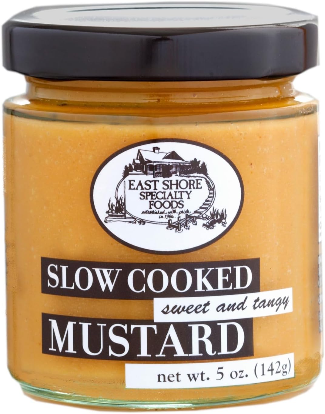 East Shore Sweet & Tangy Mustard โ Gourmet Dipping Mustard for Pretzels, Sandwiches & Glazes, 5 oz Jar