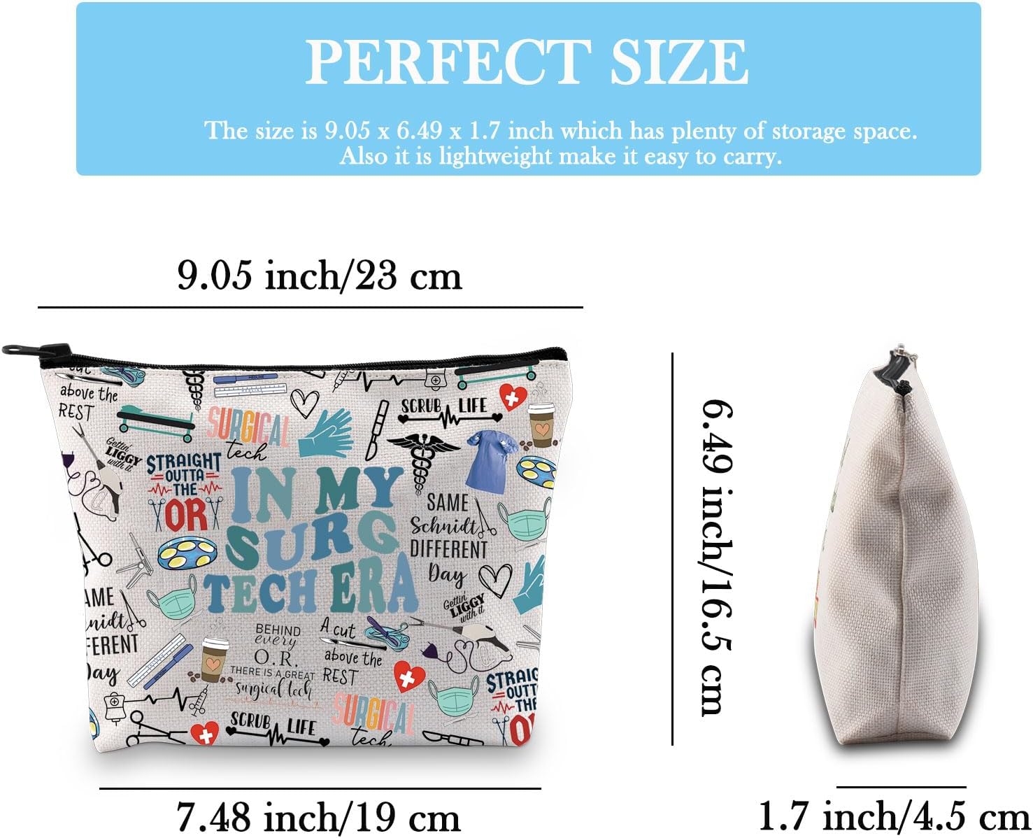 Surgical Tech Gift Surgery Nurse Doctor Gift In My Surg Tech Makeup Bag Gift for Surgical Technologist Surgeon (Surg Tech Era Bag) - Image 2