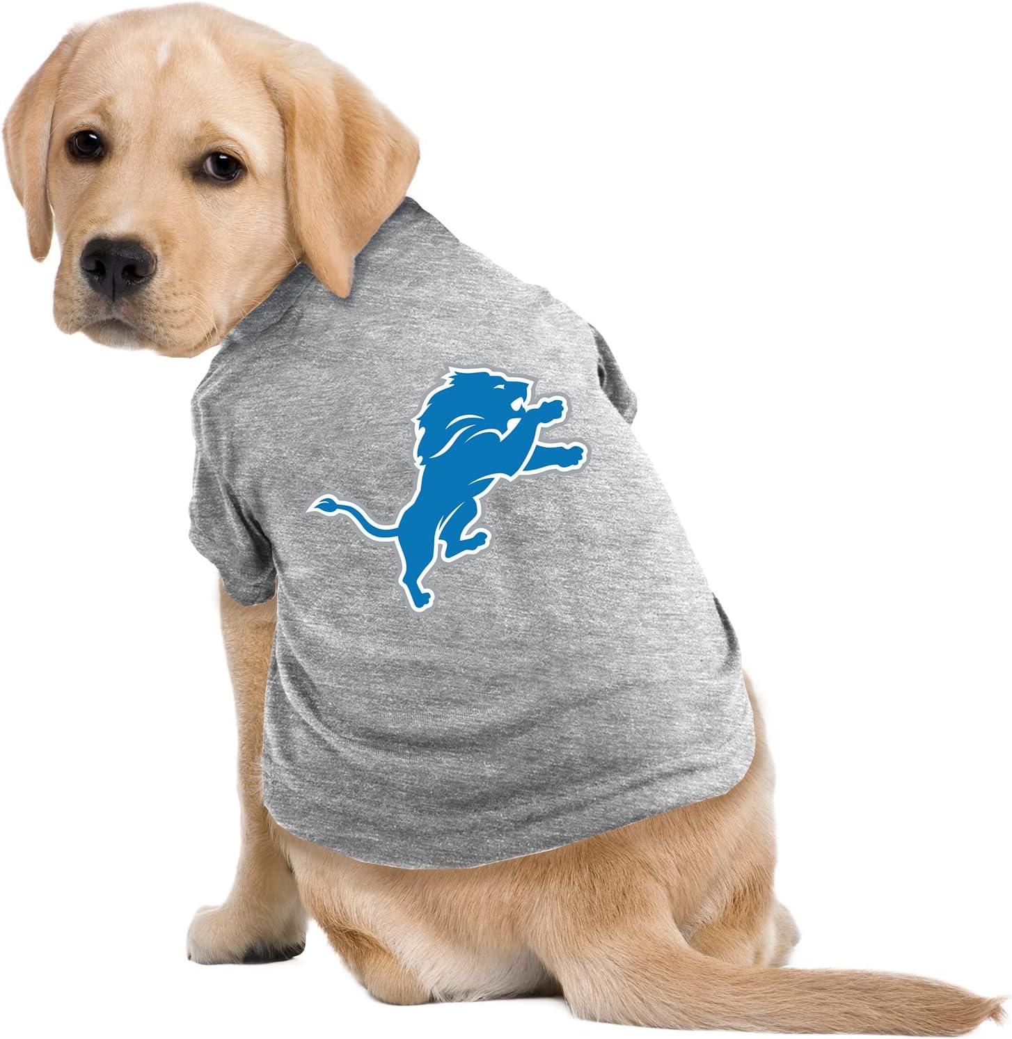 Littlearth NFL Detroit Lions Pet T-Shirt, Team Color, X-Large