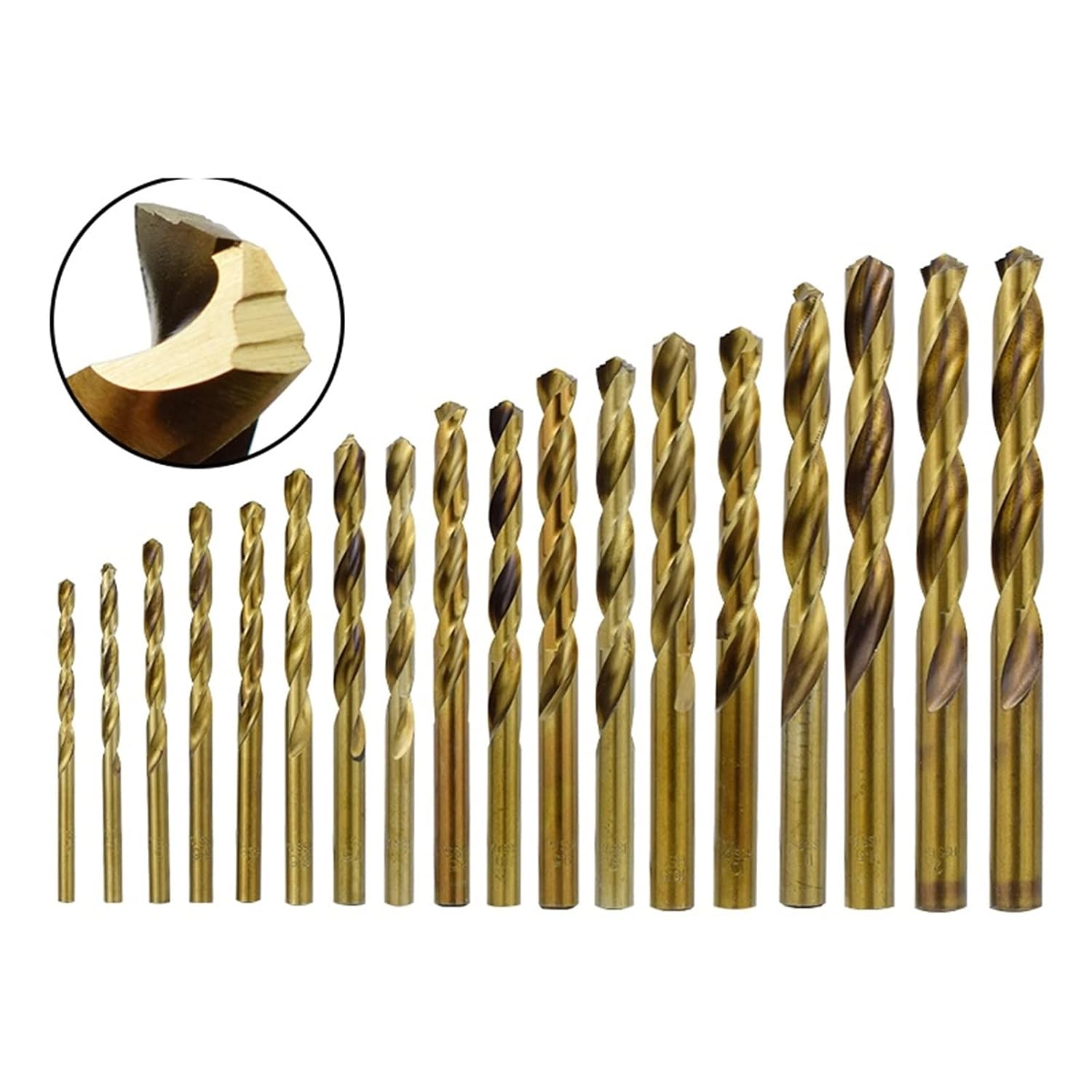 Twist Drill Bit 13 19 3 Edge M42 for Stainless Steel Metal Cobalt Coated Hole Drilling Tool 1Set(13pcs Set)