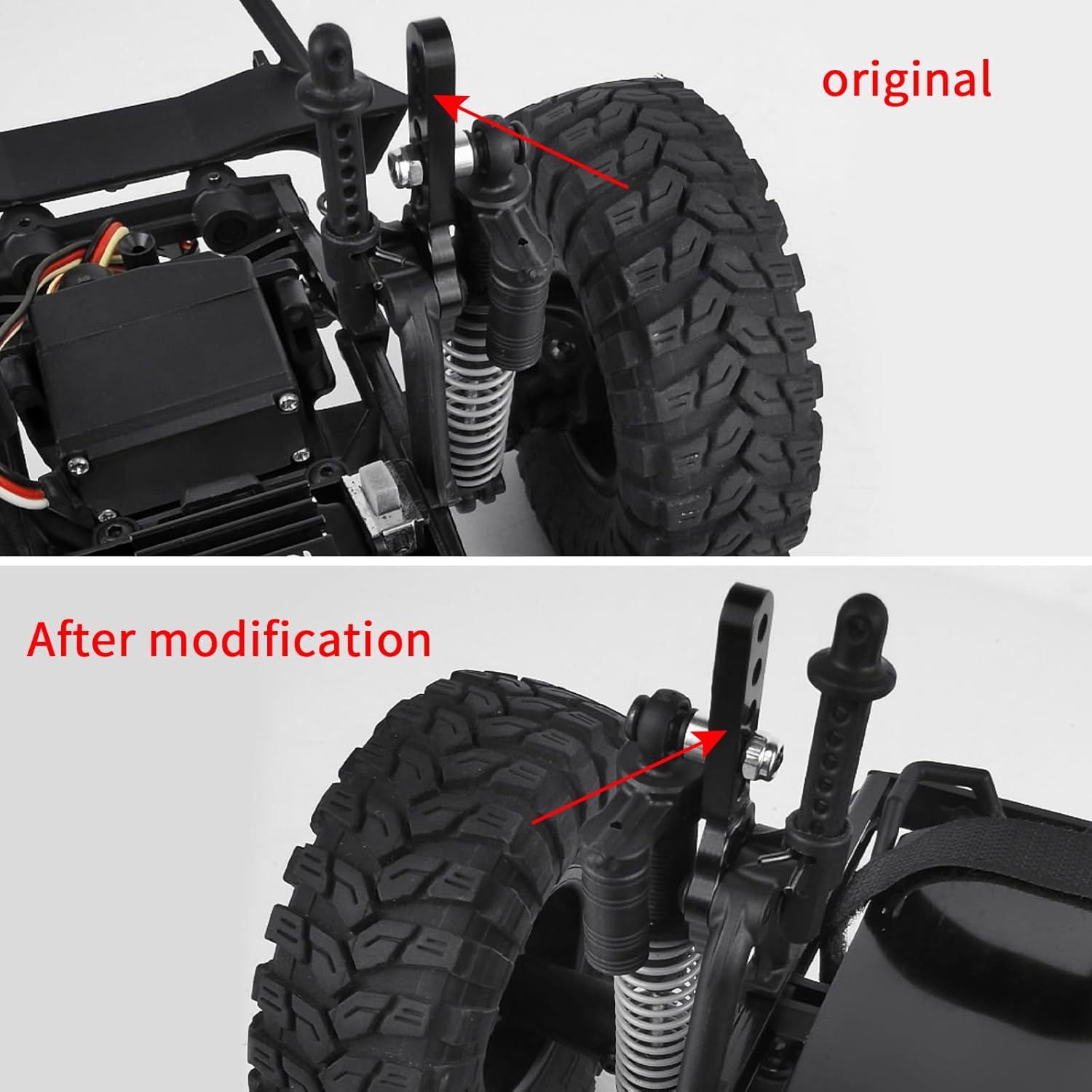 Aluminum Shock Mount Lift Kit Set for 1/10 Axial SCX10 II 90046 90047 RC Crawler Car Upgrades Replacement