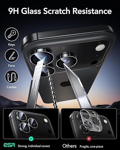 Miniatura 133 de ESR Protector de lente de cámara para Samsung Galaxy S23 Ultra, accesorios para Samsung S23 Ultra, vidrio templado ultrafino resistente a