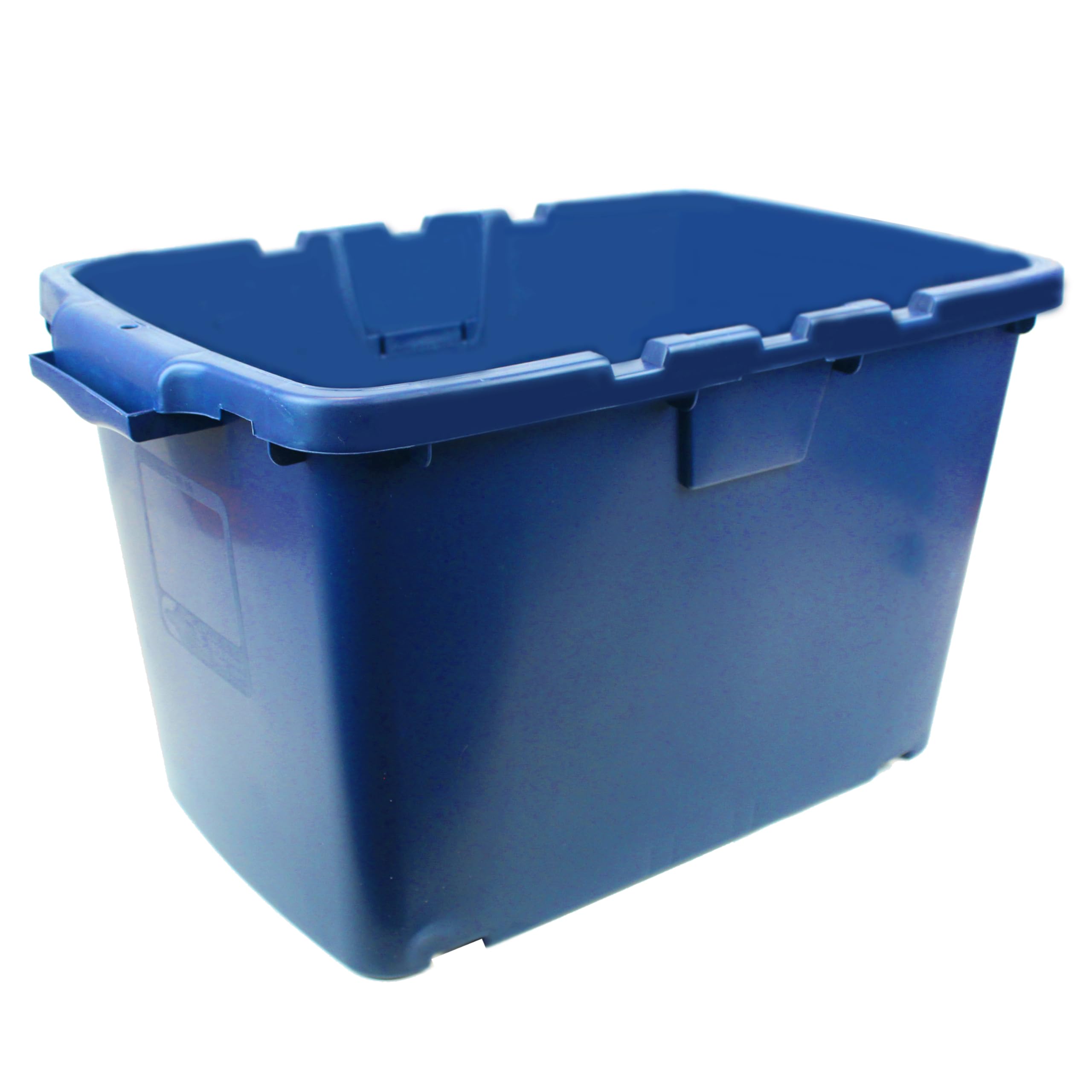 All-Green Coral 55 Litre Blue Outdoor Kerbside Waste Recycling Box/Storage Box - LID COMBINATION OPTION AVAILABLE (Blue Box)