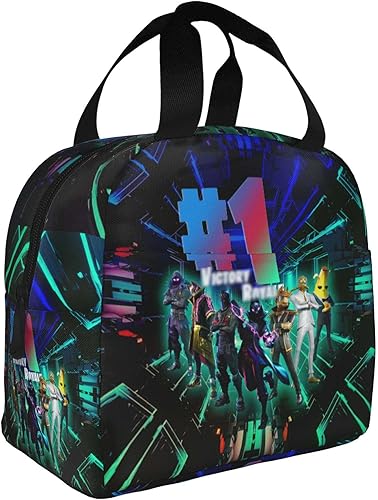 fdcvjor Bolsa de almuerzo de anime a la moda, bolsas de almuerzo aisladas para hombres, niños, mujeres, adultos, bolsa de almuerzo reutilizable para