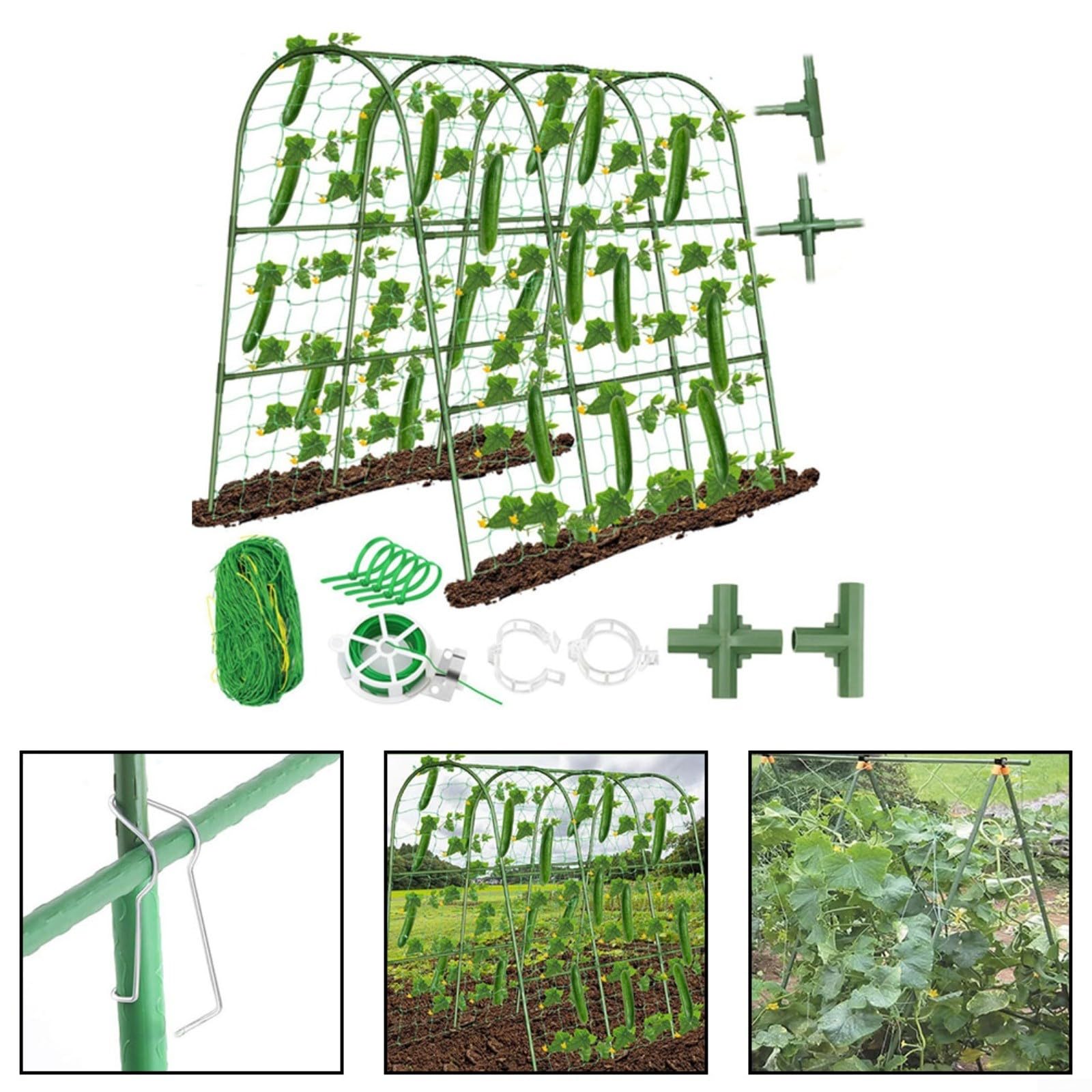 Gewächshaus-Gewächshaus-Kletterhalterung, U-Form, Garten-Rankgitter, Gurken-Rankgitter, Bogen, Gemüse, Rankgitter für Tomaten, Kürbis, Zucchini