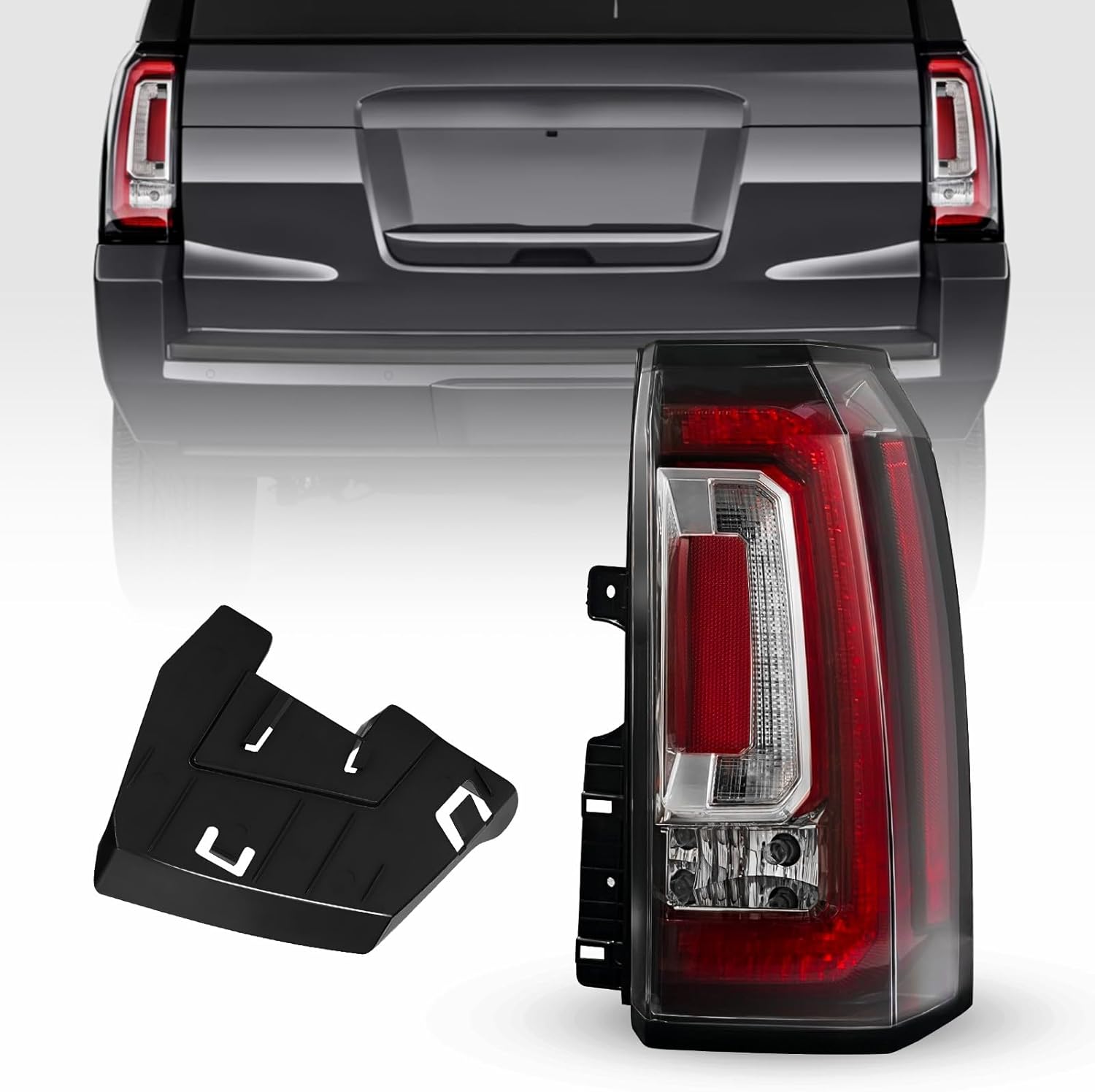 AUTOONE GMC YUKON Tail Light Assembly with Original LED bulbs for 2015-2020 YUKON & YUKON XL Rear Lights Assembly, Passenger Side(RH)