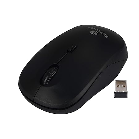 Zebronics Zeb-Bold 2.4GHz Wireless Optical Mouse with High Precision