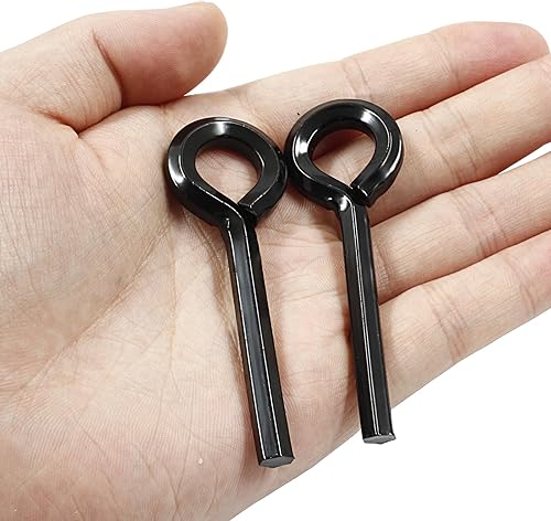 Miniatura 8 de Zorveiio 10 llaves hexagonales estándar de 732 pulgadas con bucle completo, llave Allen plateada para dispositivos de salida de barra de empuje,