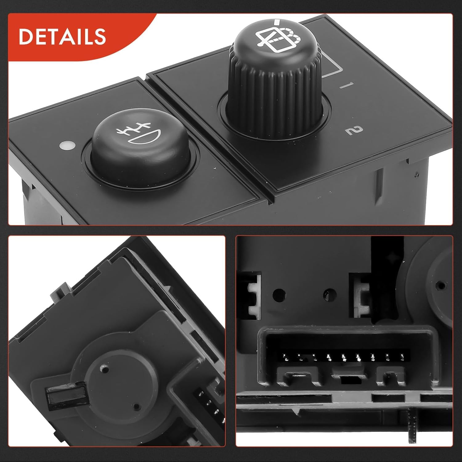 A-Premium Rear Windshield Wiper and Washer Switch Assembly Compatible with Chevrolet Tahoe, Suburban 1500, Suburban 2500 & GMC Yukon, Yukon XL 1500, Yukon XL 2500 & Cadillac Escalade, Escalade ESV EXT