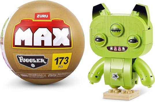 Max Build More Premium Plastic Building Bricks Fuggler Baddies by ZURU | Each MAX capsule includes up to 186 durable; Build & display collectible builds; premium bricks