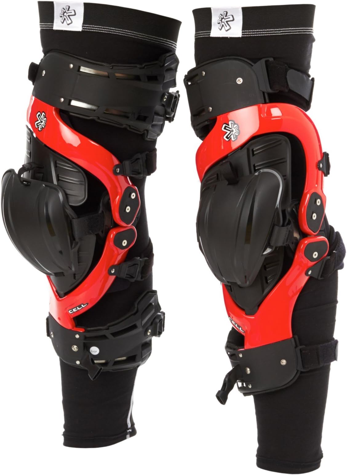 Asterisk Cell High Performance Knee Brace Protection System Small, Red,1 Pair