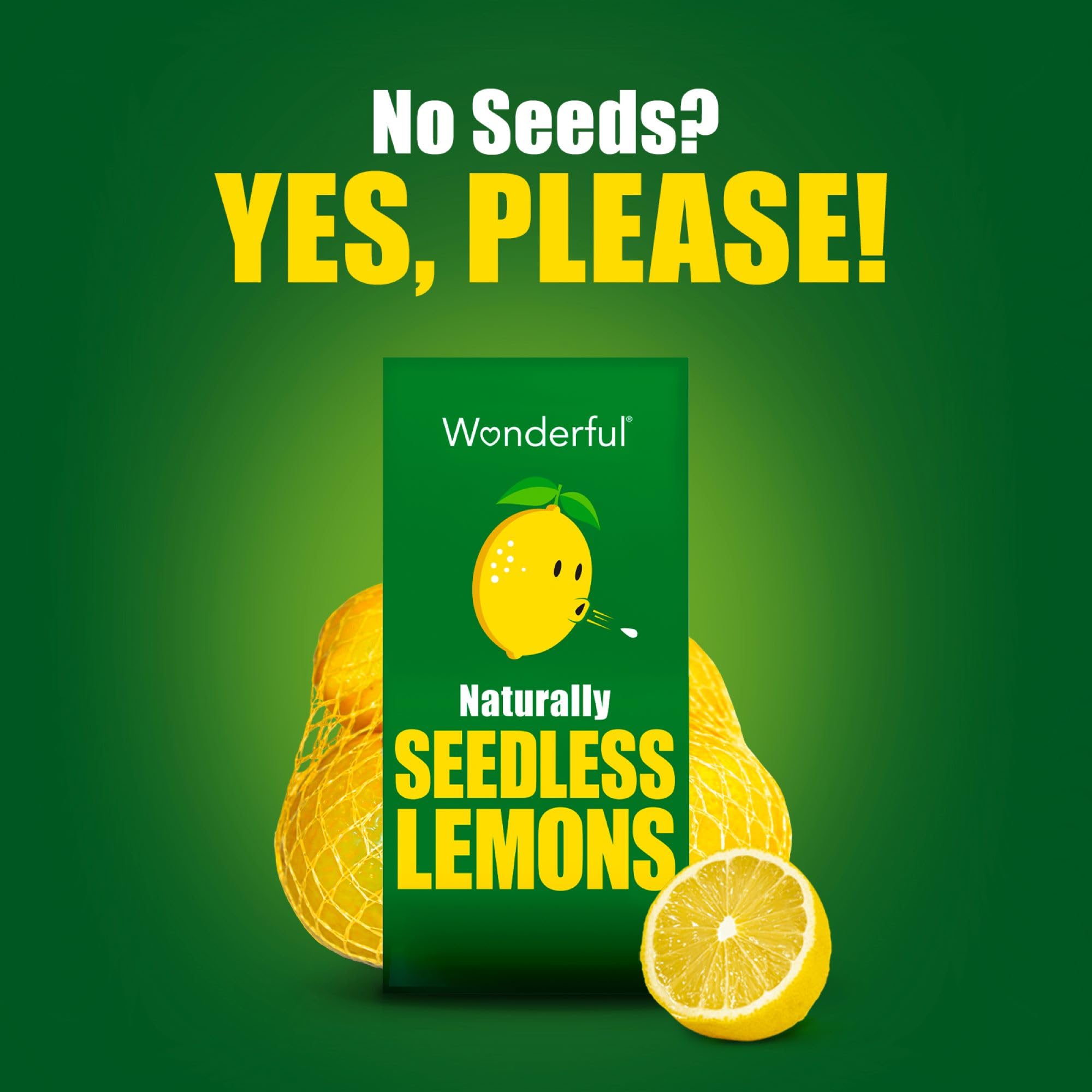 Wonderful Naturally Seedless Lemons - Healthy Food Fresh Fruit 1lb Bag — view 4